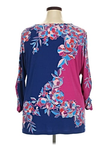 Susan Graver 3/4 Sleeve Blouse (view 2)