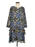 Ann Taylor LOFT 100% Polyester Paisley Blue Casual Dress Size M - photo 1