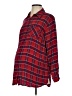 Isabel Maternity 100% Rayon Plaid Red 3/4 Sleeve Blouse Size Sm Maternity - photo 1