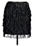 WYLDR 100% Polyester Black Casual Skirt Size L - photo 1