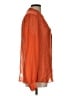 Joie Polka Dots Orange Long Sleeve Blouse Size L - photo 4