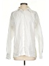 Open Edit 100% Cotton Solid Ivory Long Sleeve Button-Down Shirt Size S - photo 1