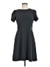 Ann Taylor LOFT 100% Polyester Solid Gray Casual Dress Size 6 - photo 1