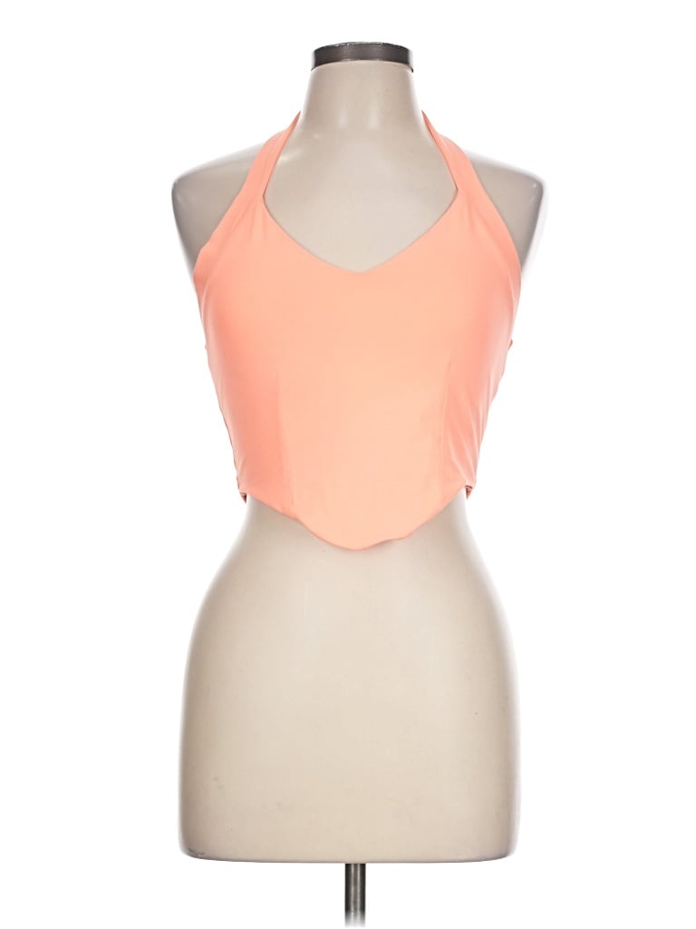 Pre-owned Reoria Tank Top Orange Halter Neckline Tops