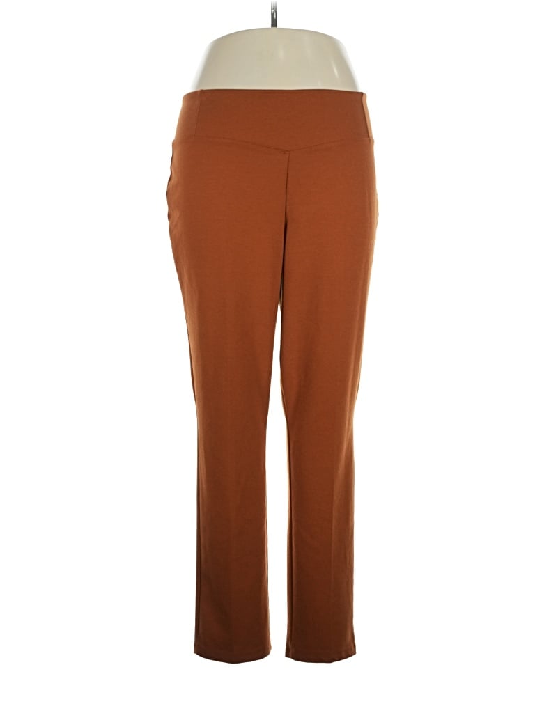 Pre-owned Women With Control Casual Pants In Brown