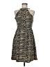 Attention 100% Polyester Metallic Gold Cocktail Dress Size M - photo 1