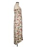 Lush 100% Rayon Floral Ivory Casual Dress Size M - photo 4