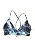 Shein Tie-dye Blue Swimsuit Top Size M - photo 1