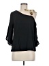 Shein 100% Polyester Black 3/4 Sleeve Blouse Size 6 - photo 1