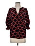Peach Love 100% Polyester Red 3/4 Sleeve Blouse Size S - photo 1
