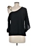 Shein 100% Polyester Black 3/4 Sleeve Blouse Size 6 - photo 2