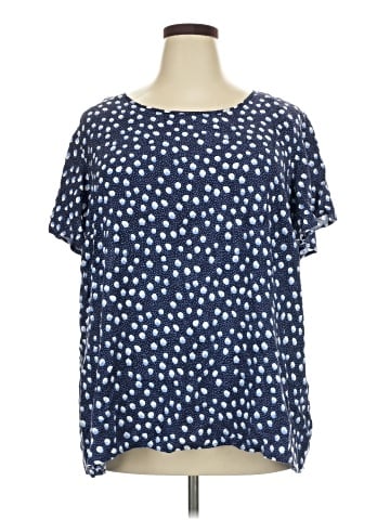 Como Black Short Sleeve Blouse (view 1)