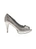 Heart in D Silver Heels Size 9 1/2 - photo 1