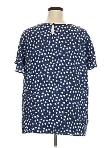 Como Black Short Sleeve Blouse (view 2)
