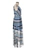 CeCe 100% Polyester Blue Casual Dress Size 6 - photo 4