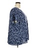Como Black 100% Rayon Stars Blue Short Sleeve Blouse Size 3X - photo 4