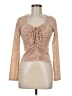 Eclair Tan Long Sleeve Top Size M - photo 1