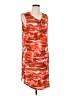 New Directions Tie-dye Orange Casual Dress Size L - photo 1
