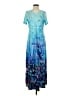 Unbranded Tie-dye Blue Casual Dress Size S - photo 1