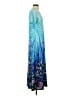 Unbranded Tie-dye Blue Casual Dress Size S - photo 4