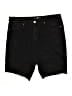 Boohoo Solid Black Denim Shorts Size 16 - photo 1