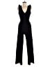 Almost Famous Solid Black Jumpsuit Size M - photo 1