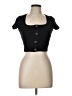 Mind Code Black Short Sleeve Turtleneck Size L - photo 1
