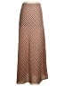 Isalis 100% Polyester Argyle Brown Casual Skirt Size S - photo 2