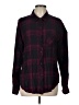 Rails 100% Rayon Plaid Burgundy Long Sleeve Button-Down Shirt Size L - photo 1