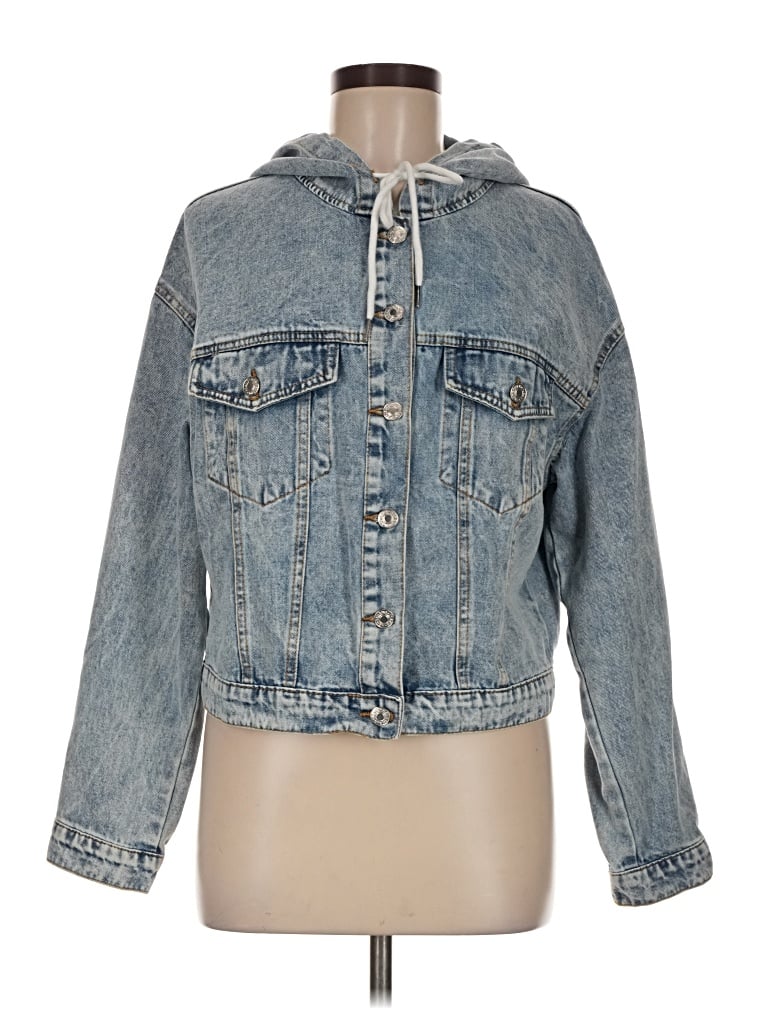 Pre-owned Shein Denim Jacket In Blue