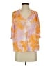 Current Air Tie-dye Orange 3/4 Sleeve Blouse Size S - photo 1