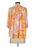 Current Air Tie-dye Orange 3/4 Sleeve Blouse Size S - photo 2