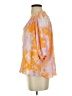 Current Air Tie-dye Orange 3/4 Sleeve Blouse Size S - photo 5