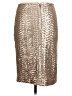 Alice + Olivia Metallic Solid Gold Silver Formal Skirt Size 6 - photo 2