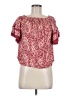 Angie 100% Rayon Red Short Sleeve Blouse Size M - photo 1