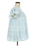 BLOOMCHIC Checkered-gingham Blue Short Sleeve Blouse Size 18 - 20 - photo 4