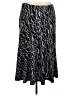 JM Collection Graphic Black Casual Skirt Size XL - photo 1