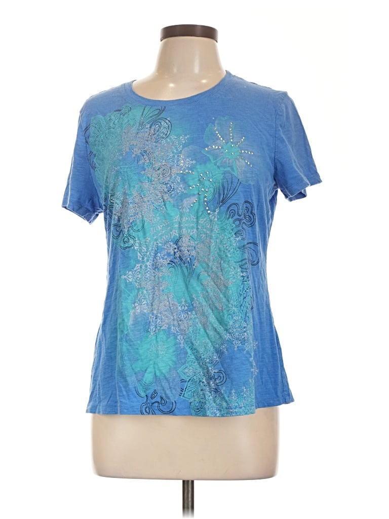 Pre-owned Kim Rogers Active T-shirt In Blue