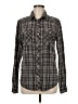 Assorted Brands 100% Cotton Plaid Gray Long Sleeve Button-Down Shirt Size M - photo 1