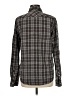 Assorted Brands 100% Cotton Plaid Gray Long Sleeve Button-Down Shirt Size M - photo 2