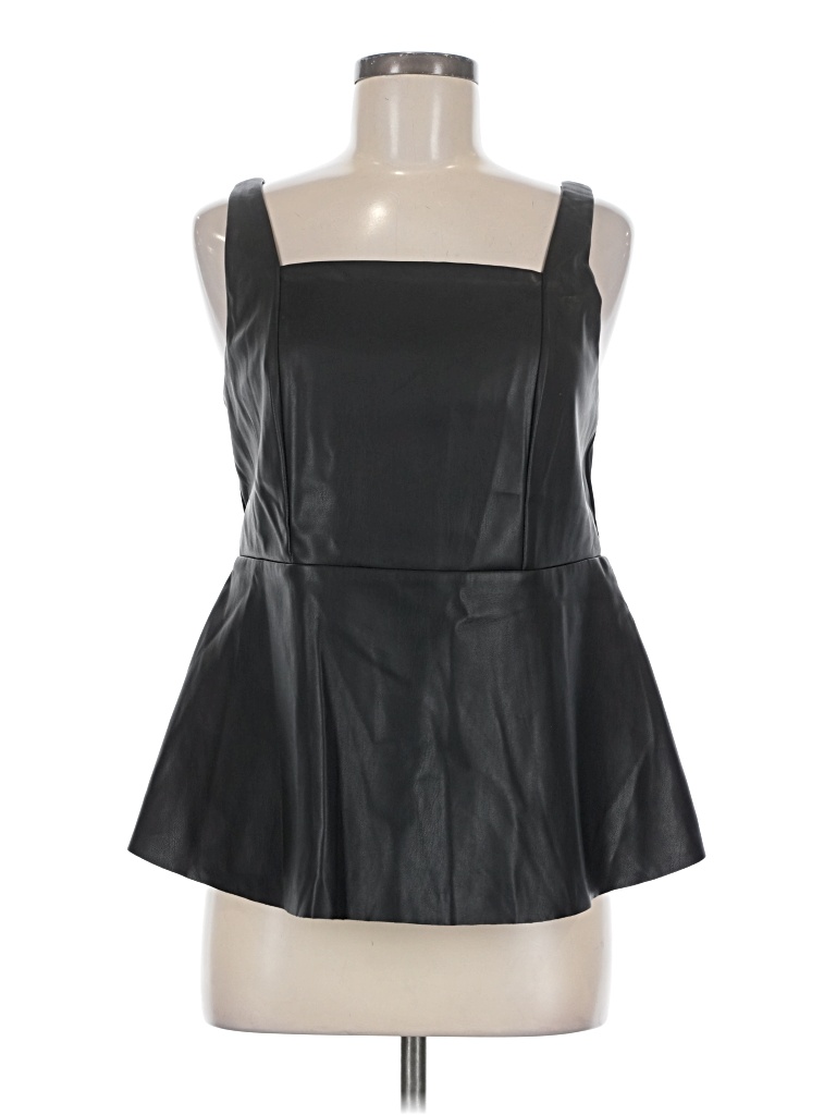 Pre-owned Cato Sleeveless Top Black Strapless Neckline Tops