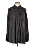 Ro & De 100% Polyester Chevron-herringbone Black Long Sleeve Blouse Size L - photo 1