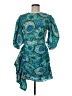 Rhode 100% Cotton Paisley Teal Cocktail Dress Size 6 - photo 1