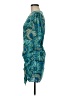 Rhode 100% Cotton Paisley Teal Cocktail Dress Size 6 - photo 5