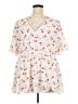BLOOMCHIC Print White Ivory Short Sleeve T-Shirt Size 18 - photo 2