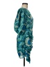 Rhode 100% Cotton Paisley Teal Cocktail Dress Size 6 - photo 4