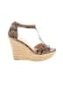 Talbots Animal Print Tan Wedges Size 7 - photo 1