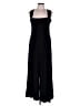 White Birch Solid Black Jumpsuit Size L - photo 1