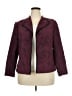 Perceptions 100% Polyester Paisley Burgundy Jacket Size 18 - photo 1