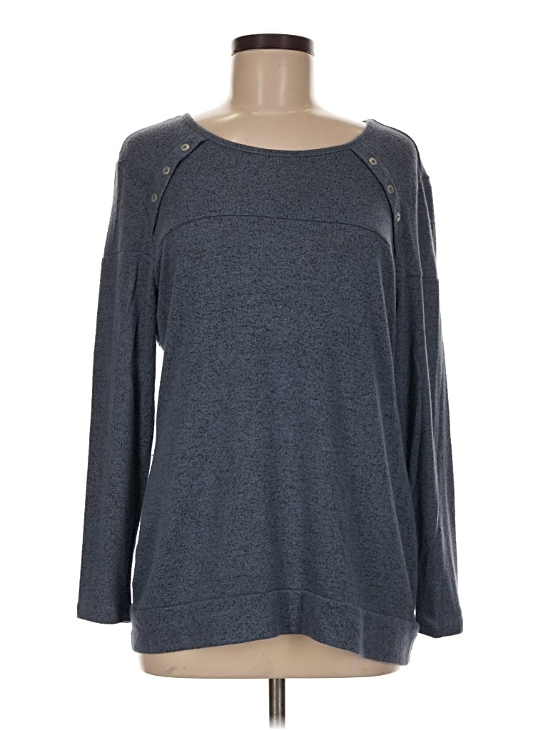 Pre-owned Market & Spruce Pullover Sweater In Gray